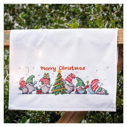 Vervaco Vervaco borduurpakket Gnomes met kerstboom
