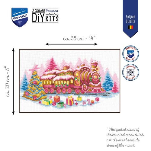 Vervaco Vervaco Borduurpakket Gingerbread locomotief