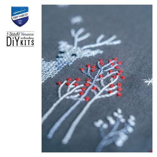 Vervaco Vervaco Tafelkleed Bosdieren in de winter 80 x 80 cm