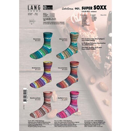 Lang Yarns Lang Yarns Super Soxx Cake 4 draads 100 gram