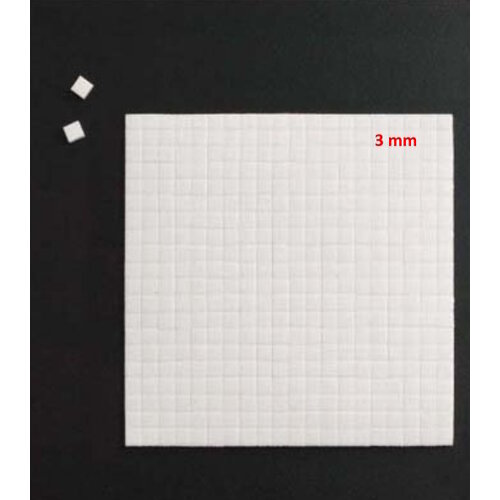 Hobby & Crafting Fun  Foam tape/pads 100 x 100 x 3 mm (5 x 5 mm) wit