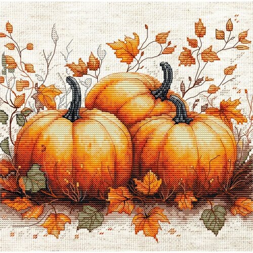 Luca S Luca S borduurpakket Autumn Pumpkin Luca S Luca S borduurpakket Autumn Pumpkin