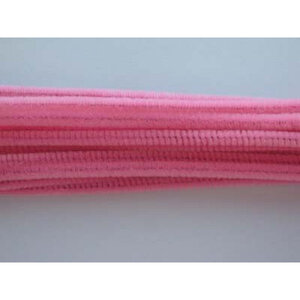 Hobby & Crafting Fun Chenilledraad roze 20 stuks 6 mm x 30 cm
