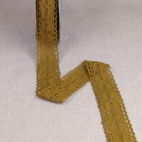 Kant lint mosterdgeel 40 mm