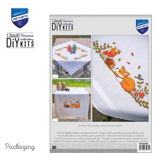 Vervaco Vervaco Tafelloper Herfstdiertjes Vervaco Vervaco Tafelloper Herfstdiertjes