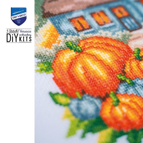 Vervaco Vervaco borduurpakket Herfsthuisje Vervaco Vervaco borduurpakket Herfsthuisje