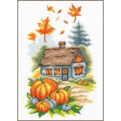 Vervaco Vervaco borduurpakket Herfsthuisje Vervaco Vervaco borduurpakket Herfsthuisje