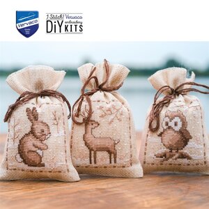 Vervaco Vervaco Kruidenzakjes Winterdiertjes 3 stuks Vervaco Vervaco Kruidenzakjes Winterdiertjes 3 stuks