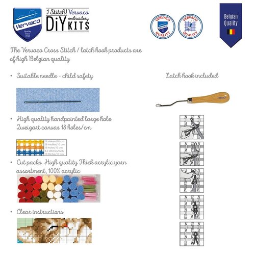 Vervaco Vervaco Smyrna Knoopkussen Eekhoorn in de herfst Vervaco Vervaco Smyrna Knoopkussen Eekhoorn in de herfst