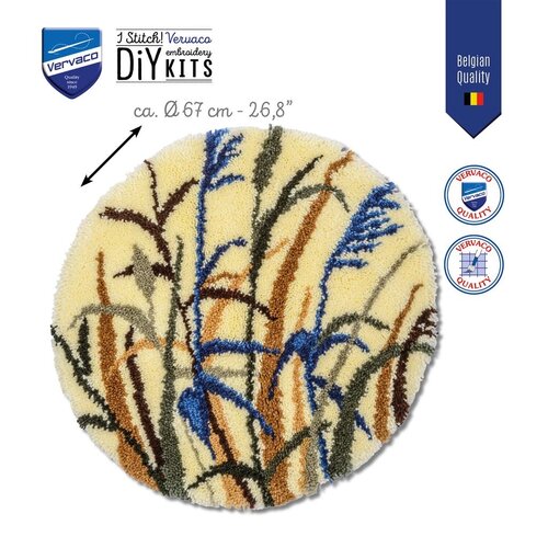 Vervaco Smyrna knoopkleed Grassen 67 x 67 cm Vervaco Smyrna knoopkleed Grassen 67 x 67 cm