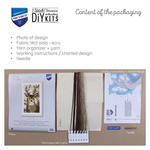 Vervaco Vervaco borduurpakket Hert Vervaco Vervaco borduurpakket Hert