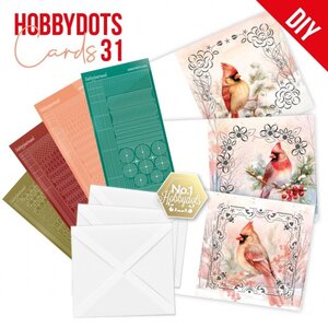 Hobbydots Dot and Do Cards 31 Red Birds