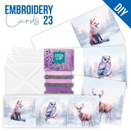 Hobbydots Stitch and Do Cards 23 Mystic Winter Hobbydots Stitch and Do Cards 23 Mystic Winter