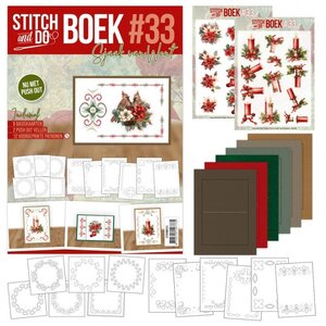 Hobbydots Stitch and Do boek A6 33 Red Christmas Hobbydots Stitch and Do boek A6 33 Red Christmas