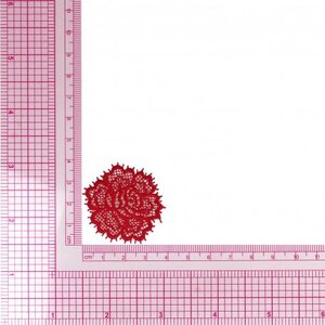 Mediac Applicatie opstrijkbaar Roos Rood 4 cm Mediac Applicatie opstrijkbaar Roos Rood 4 cm