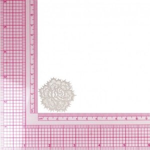 Mediac Applicatie opstrijkbaar Roos Wit 4 cm Mediac Applicatie opstrijkbaar Roos Wit 4 cm