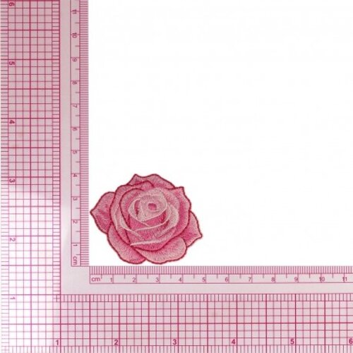 Mediac Applicatie opstrijkbaar Roos Roze 5 cm