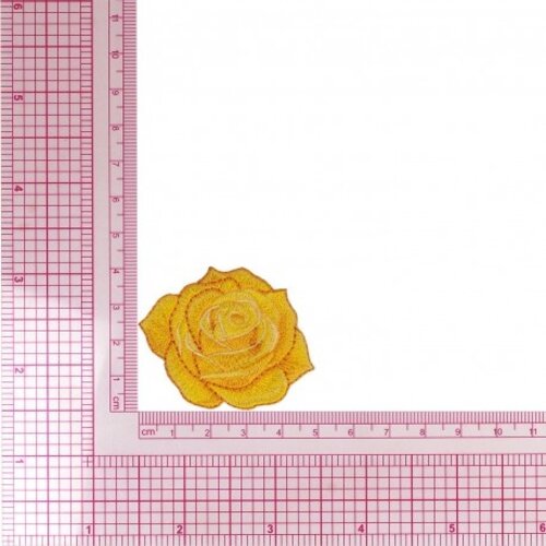 Mediac Applicatie opstrijkbaar Roos Geel 5 cm