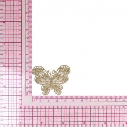 Mediac Applicatie Vlinder Linnen 5 x 3 .5 cm opstrijkbaar Mediac Applicatie Vlinder Linnen 5 x 3 .5 cm opstrijkbaar
