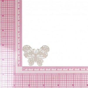 Mediac Applicatie Vlinder Wit 5 x 3 .5 cm opstrijkbaar Mediac Applicatie Vlinder Wit 5 x 3 .5 cm opstrijkbaar
