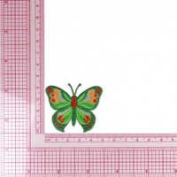 Applicatie Vlinder Groen 5 cm opstrijkbaar