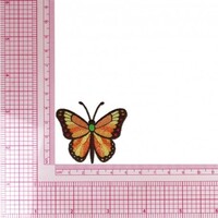 Applicatie Vlinder Oranje 5 cm opstrijkbaar