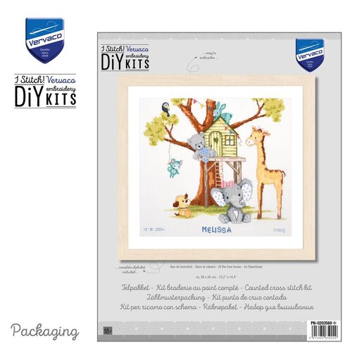 Vervaco Vervaco Geboorte Borduurpakket Aan de boomhut