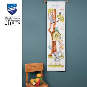 Vervaco Vervaco Geboorte Borduurpakket Groeimeter Aan de boomhut