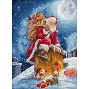 Leti Stitch Leti Stitch Borduurpakket Santa’s Secret Stop Leti Stitch Leti Stitch Borduurpakket Santa’s Secret Stop