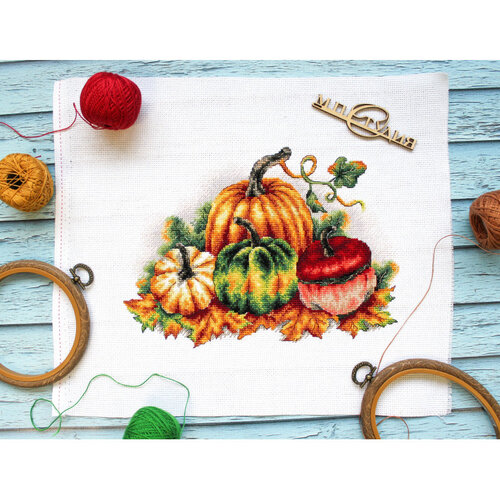 MP Studia MP Studia Borduurpakket Colorful pumpkins MP Studia MP Studia Borduurpakket Colorful pumpkins