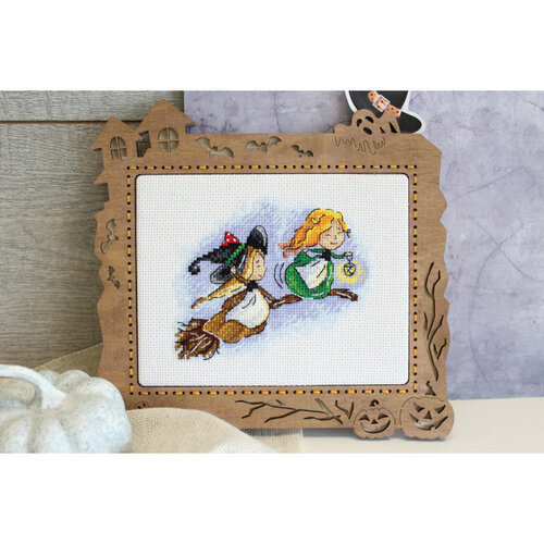 MP Studia MP Studia Borduurpakket Flying on a broom MP Studia MP Studia Borduurpakket Flying on a broom