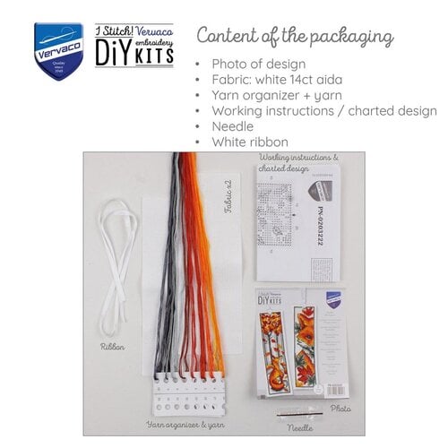 Vervaco Vervaco Boekenlegger Borduurpakket Vossen 2 stuks Vervaco Vervaco Boekenlegger Borduurpakket Vossen 2 stuks