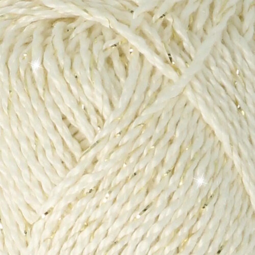 Scheepjeswol Scheepjes Catona Shine 105 G Bridal White Goud Scheepjeswol Scheepjes Catona Shine 105 G Bridal White Goud
