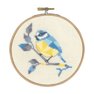 Permin Permin borduurpakket Blue Bird 13-5458 Permin Permin borduurpakket Blue Bird 13-5458
