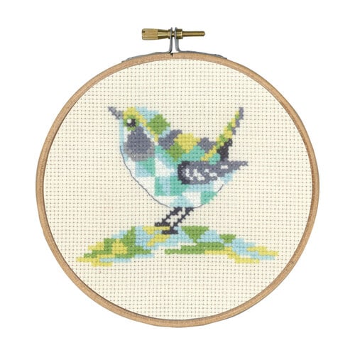 Permin Permin borduurpakket Winterkoninkje 13-5457 Permin Permin borduurpakket Winterkoninkje 13-5457