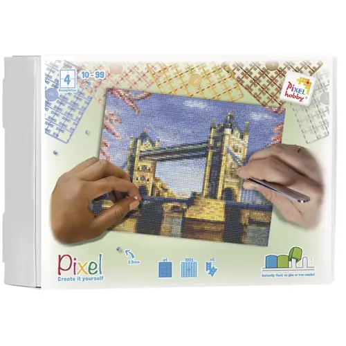 PixelHobby Pixelhobby Geschenkverpakking Tower Bridge 4 basisplaten PixelHobby Pixelhobby Geschenkverpakking Tower Bridge 4 basisplaten