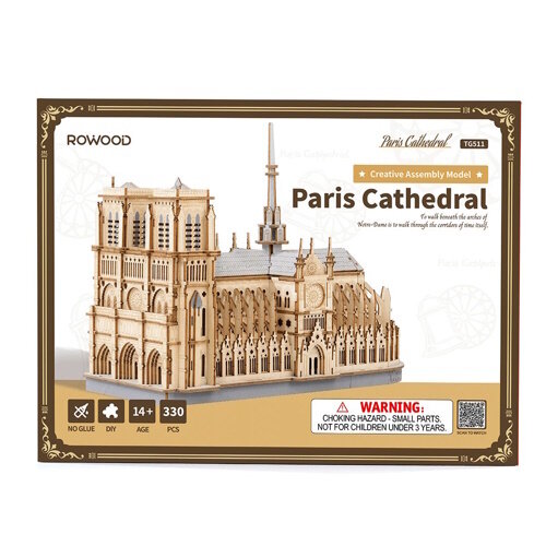 Robotime Robotime 3D Houten Modelbouwpakket Paris Cathedral TG511