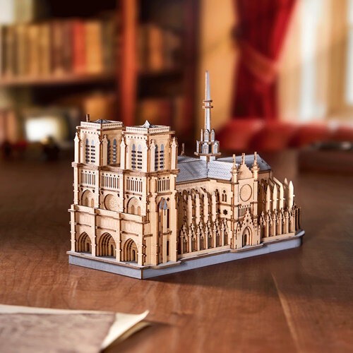 Robotime Robotime 3D Houten Modelbouwpakket Paris Cathedral TG511