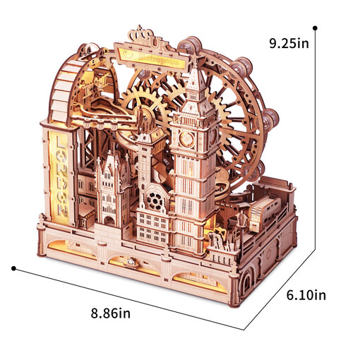Robotime Robotime 3D Houten Modelbouwpakket Marble Travel London Marble Spaceport