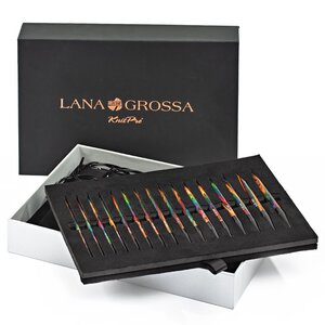 Lana Grossa Lana Grossa Rondbreinaalden Set Vario Hout Deluxe