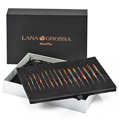 Lana Grossa Lana Grossa Rondbreinaalden Set Vario Hout Deluxe Lana Grossa Lana Grossa Rondbreinaalden Set Vario Hout Deluxe