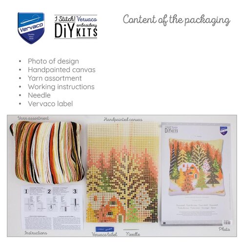 Vervaco Vervaco Kruissteekkussen Kerstbomen Vervaco Vervaco Kruissteekkussen Kerstbomen