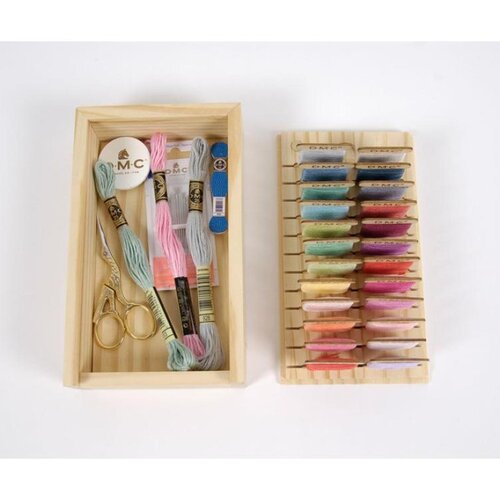 DMC Luxe Houten Garenkaartjes houder