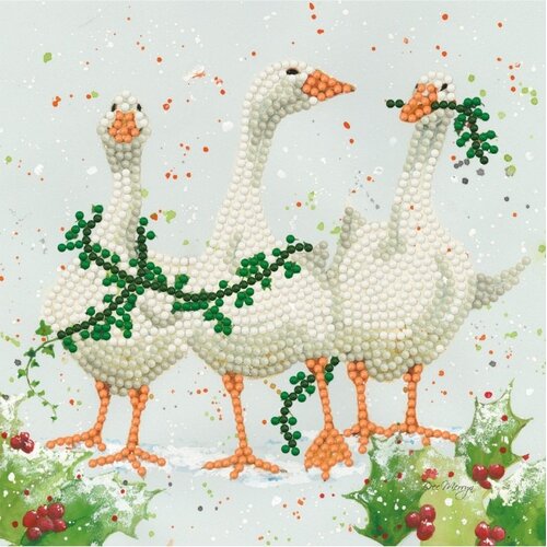 Bree Merryn Diamond Painting Kerstkaart Christmas Geese 18 x 18 cm Bree Merryn Diamond Painting Kerstkaart Christmas Geese 18 x 18 cm