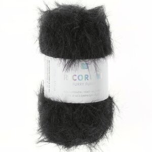 Rico Design Ricorumi Furry Furry 25 gram Zwart 011