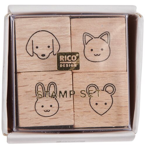 Rico Design Mini Stempelset  Dieren
