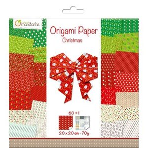 Origami Papier Christmas Multicolor 60 vel 70 grams 20 x 20 cm