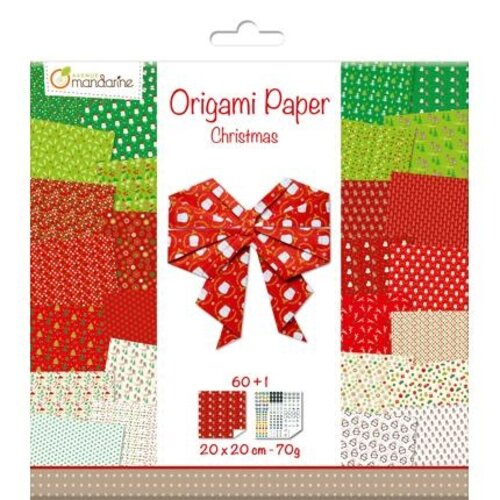 Origami Papier Christmas Multicolor 60 vel 70 grams 20 x 20 cm