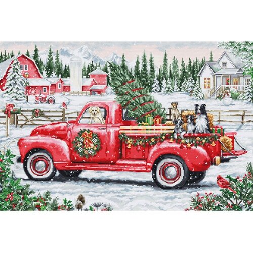 Luca S Luca S Borduurpakket Red Christmas Truck