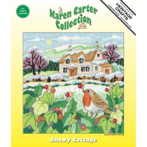 Heritage Crafts Heritage Crafts Borduurpakket Snowy Cottage